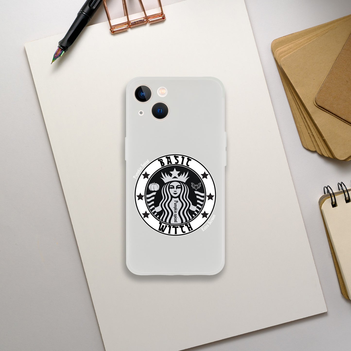 Basic Witch Pumpkin spice Flexi case