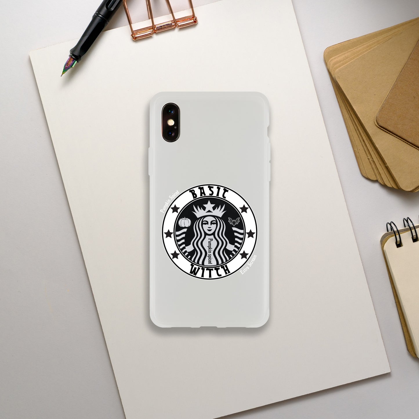 Basic Witch Pumpkin spice Flexi case