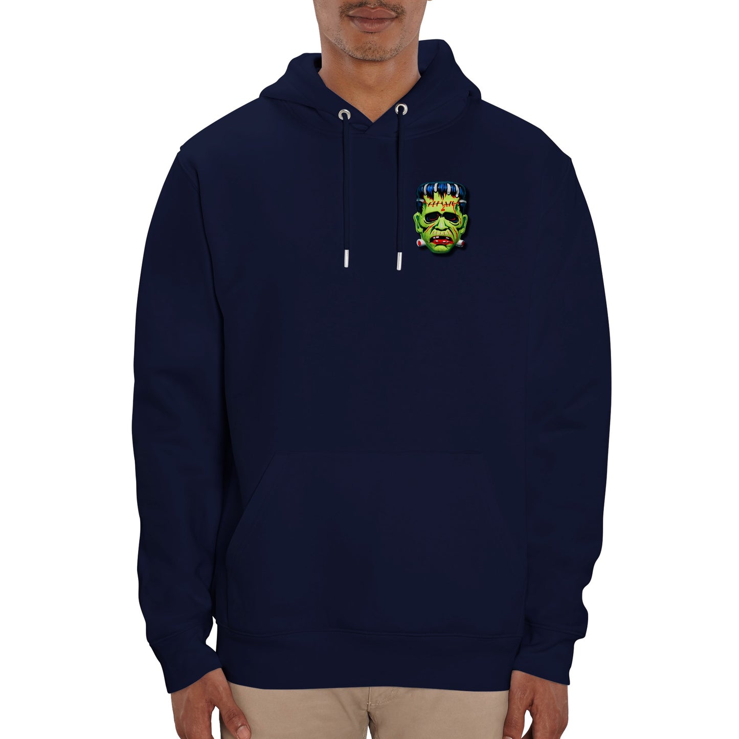 Adult Frankenstein Halloween Hoodie FREE UK SHIPPING Unisex Navy