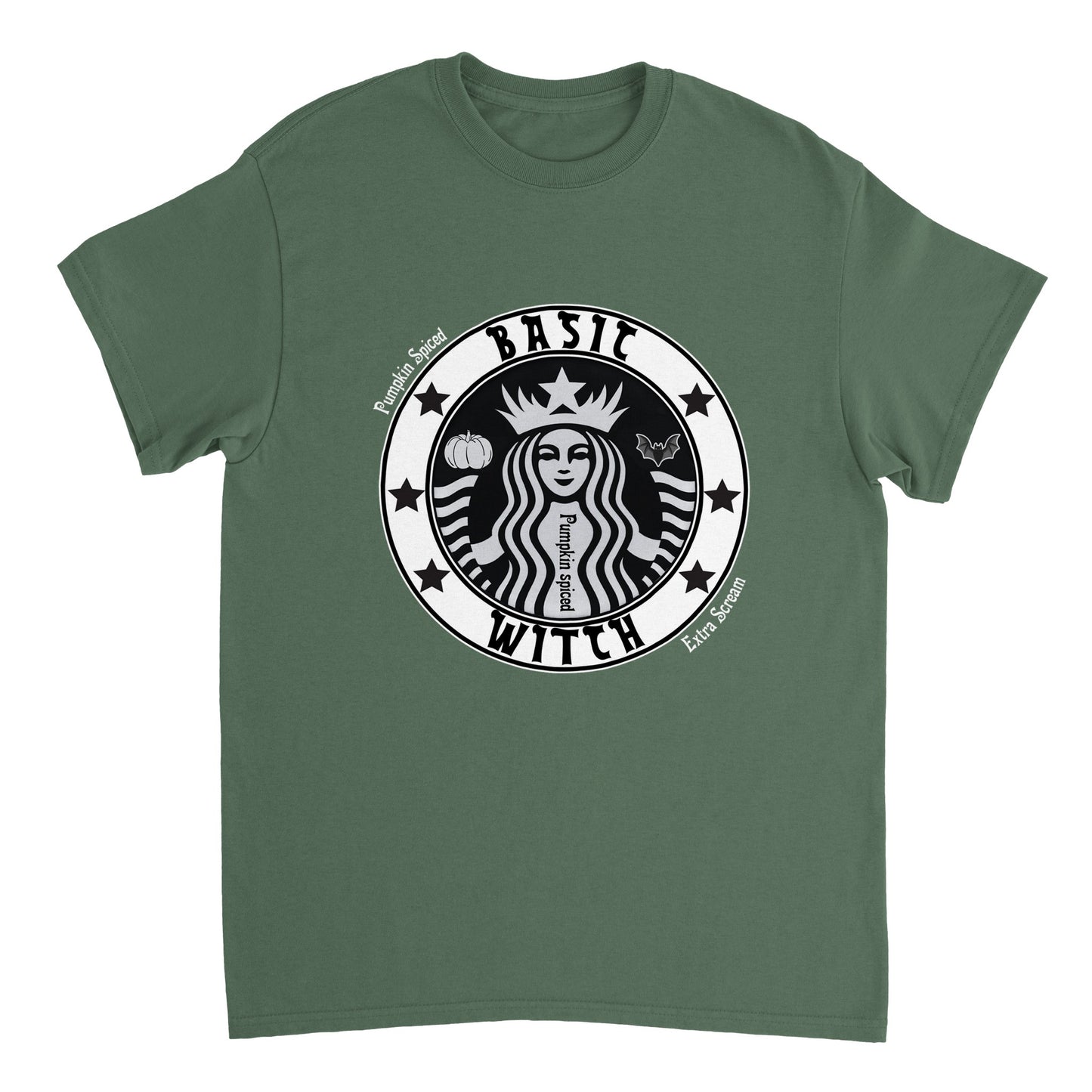 Basic Witch Pumpkin Spiced extra Scream T-Shirt Scary halloween