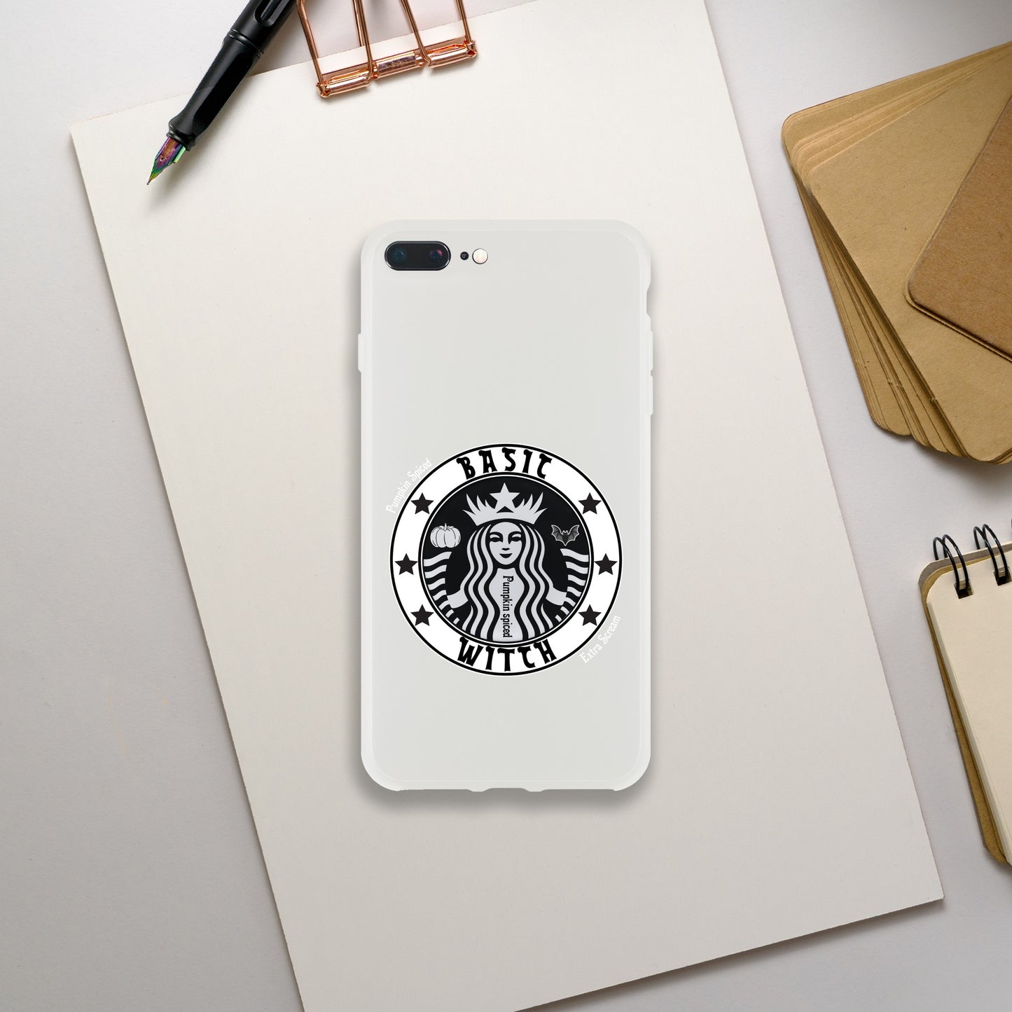 Basic Witch Pumpkin spice Flexi case