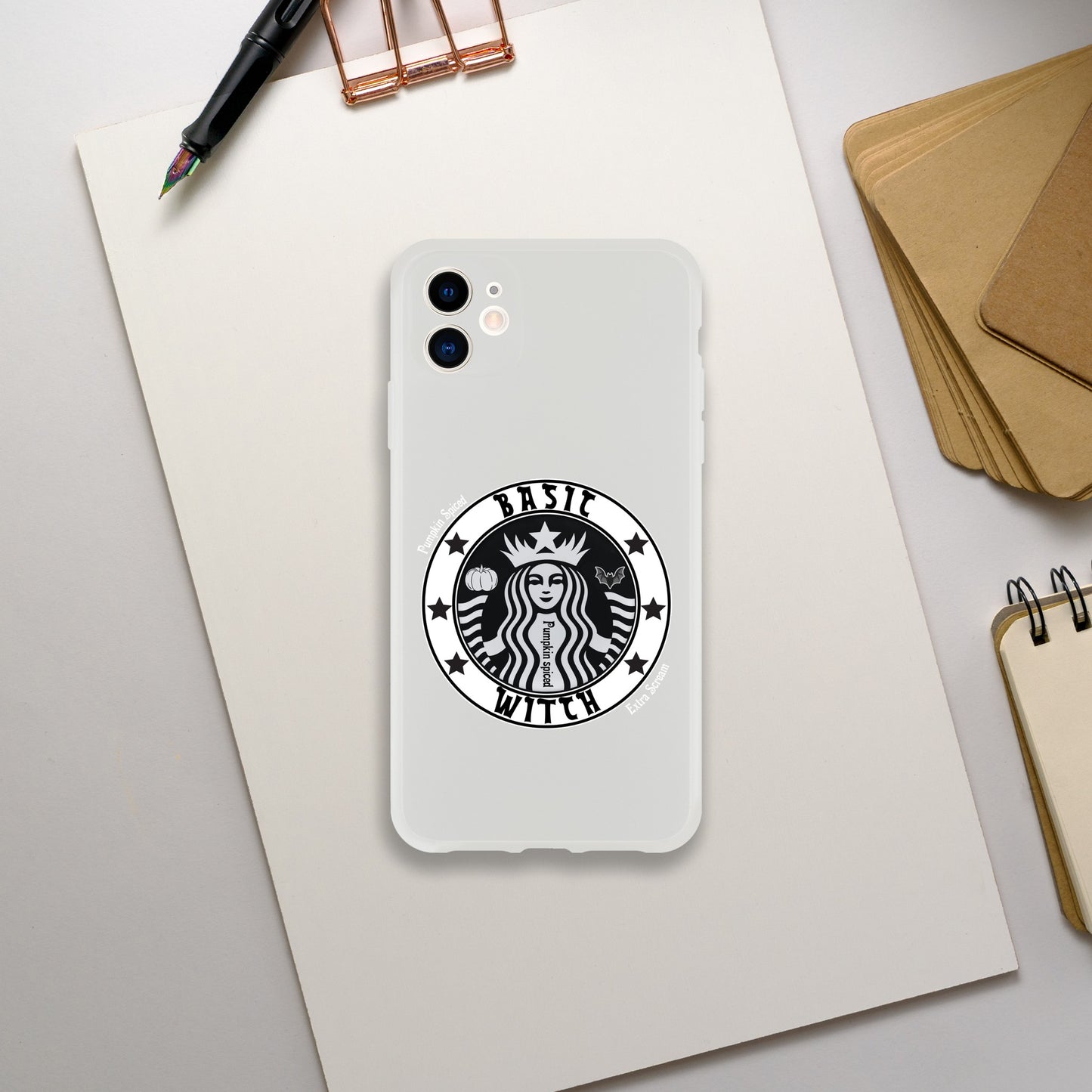 Basic Witch Pumpkin spice Flexi case