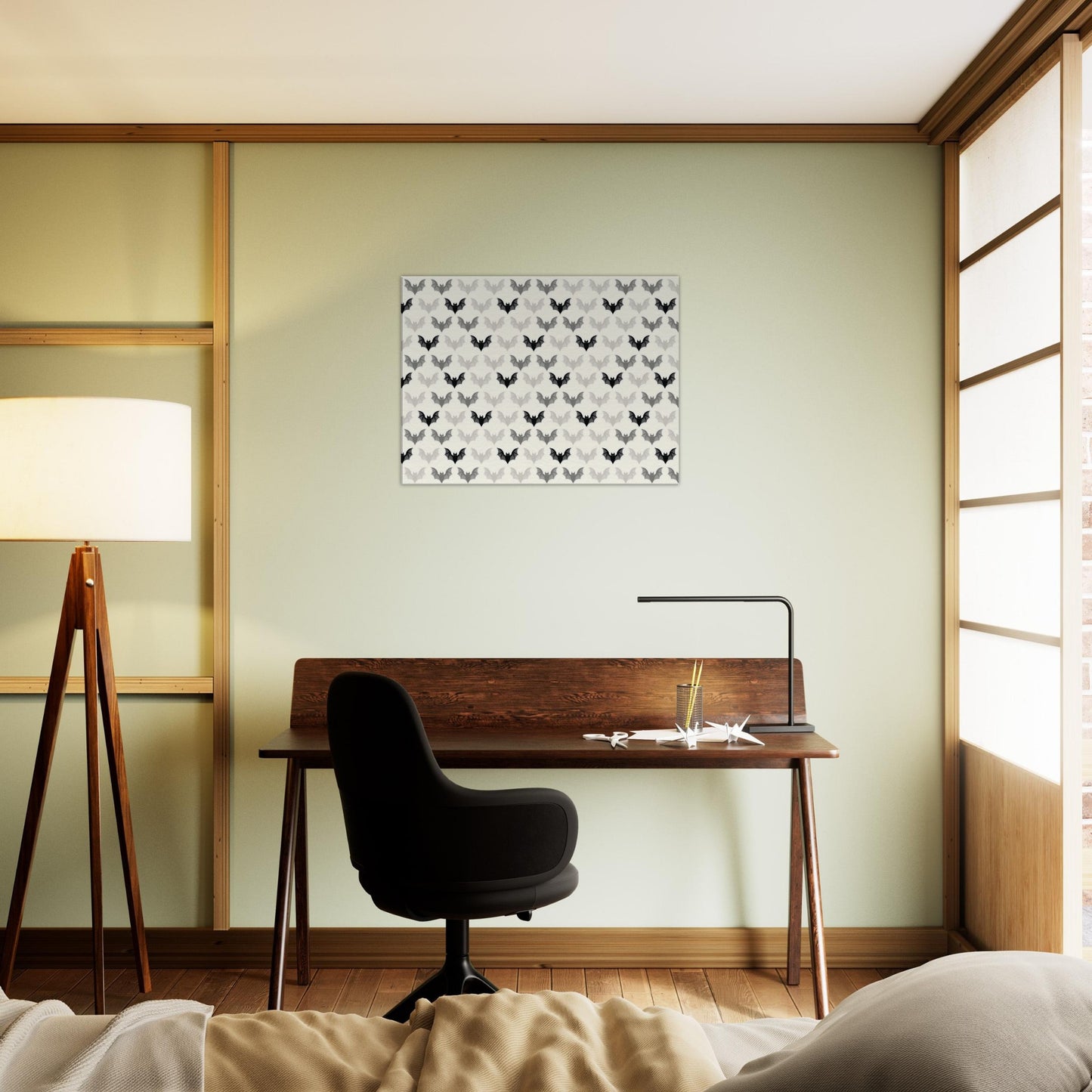 Beautiful bats pattern! Sophisticated Wall Art Canvas FREE UK SHIPPING