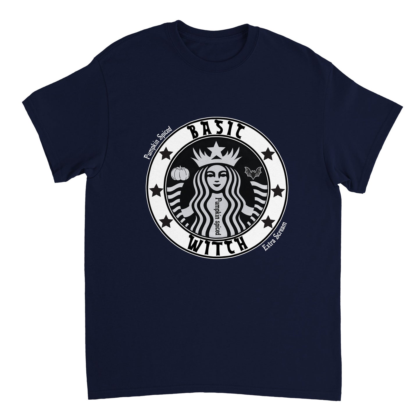 Basic Witch Pumpkin Spiced extra Scream T-Shirt Scary halloween