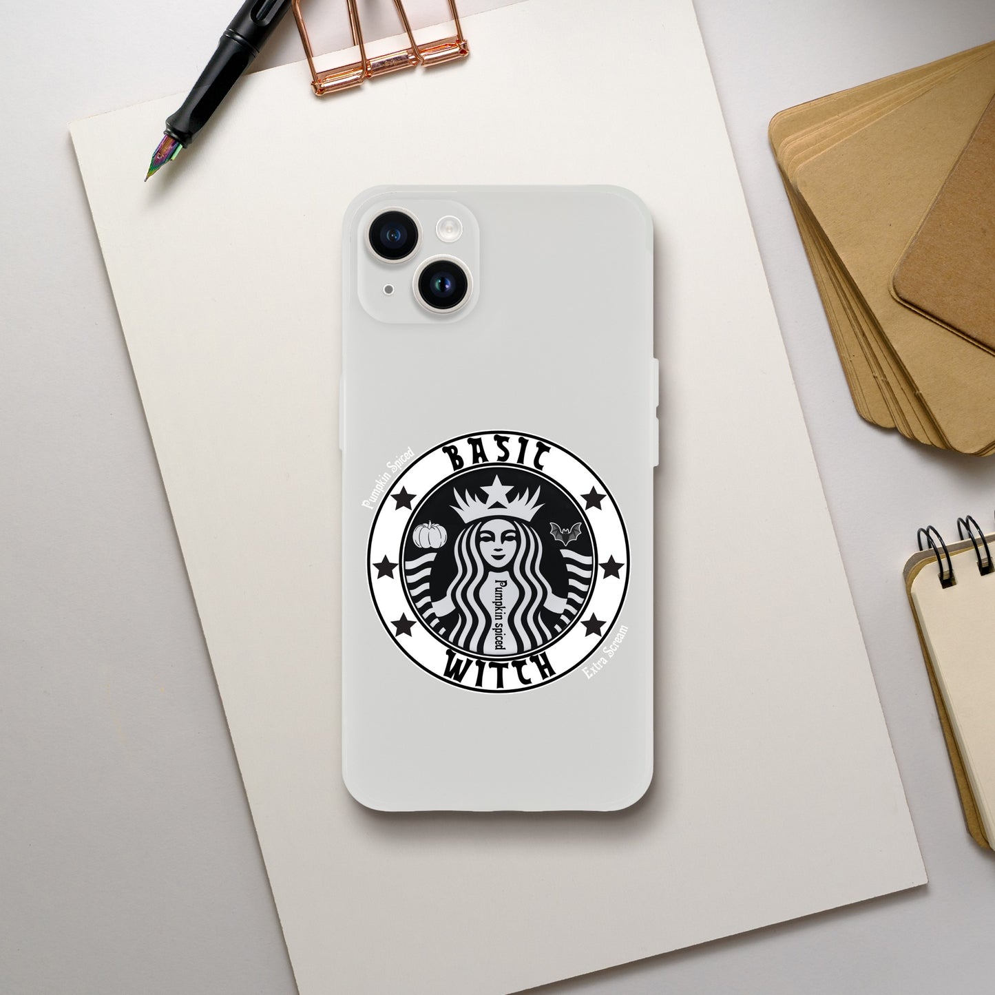 Basic Witch Pumpkin spice Flexi case