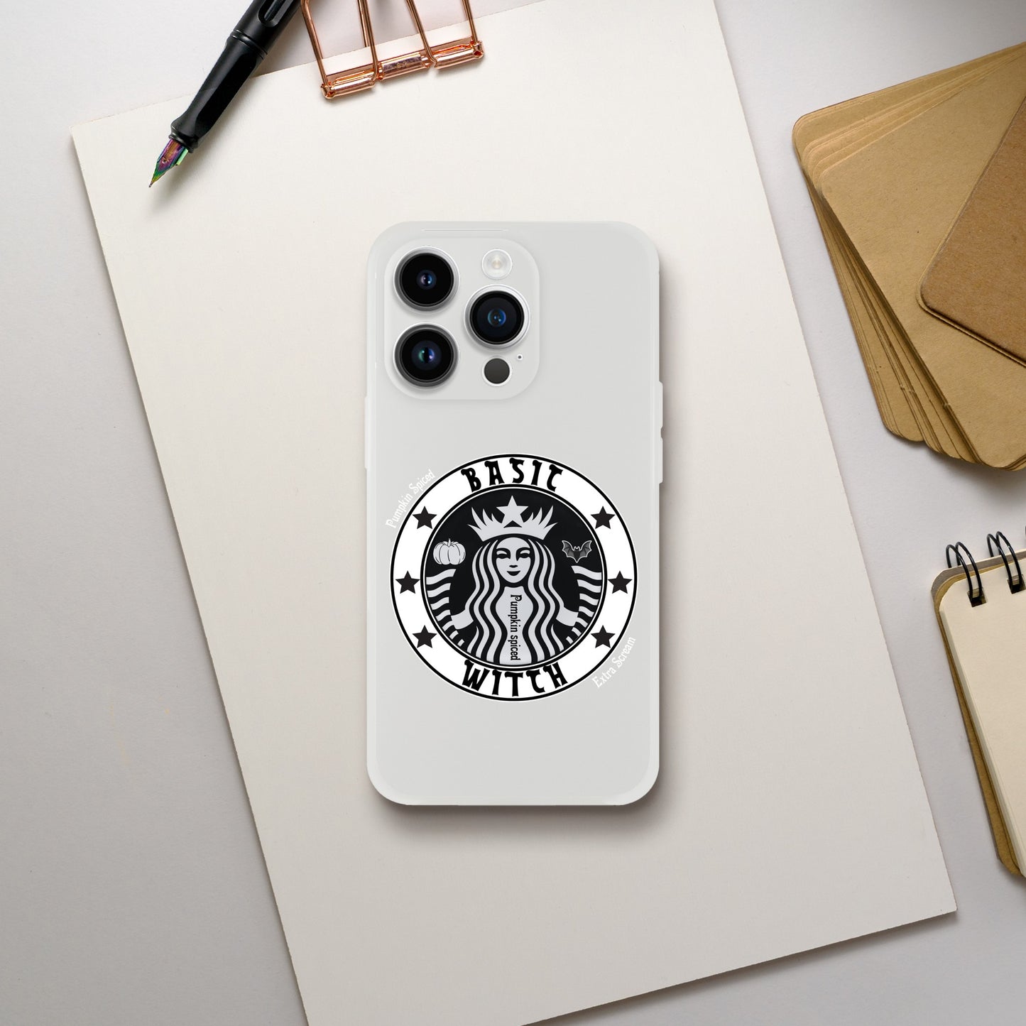 Basic Witch Pumpkin spice Flexi case