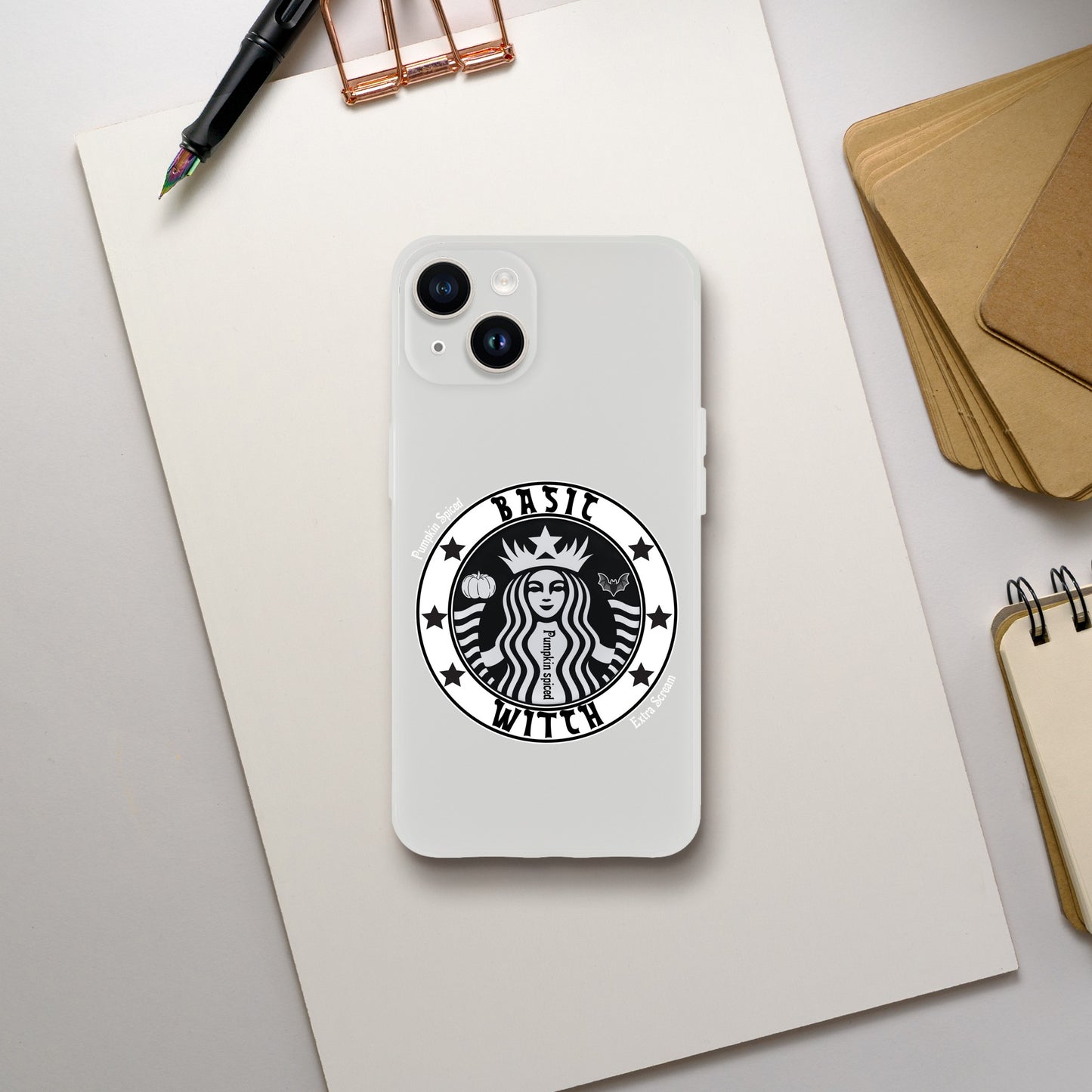 Basic Witch Pumpkin spice Flexi case