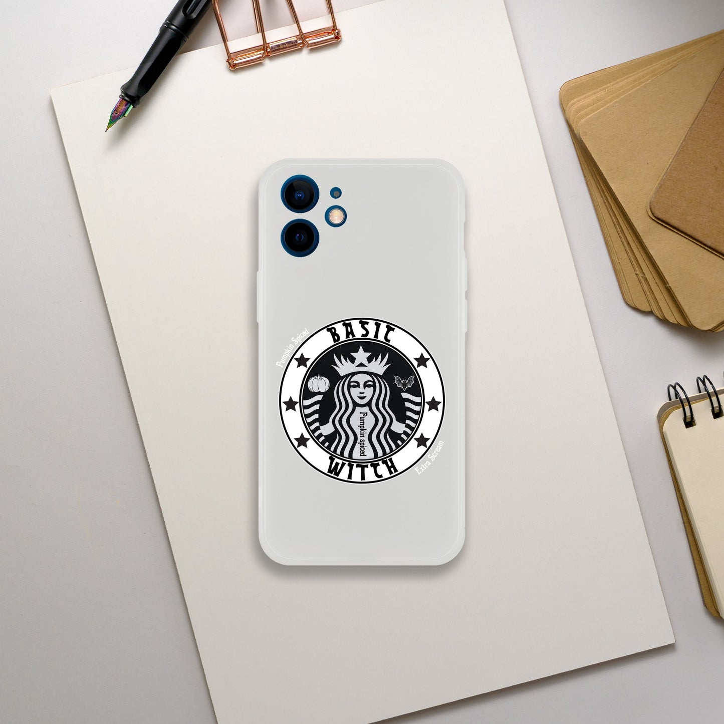 Basic Witch Pumpkin spice Flexi case