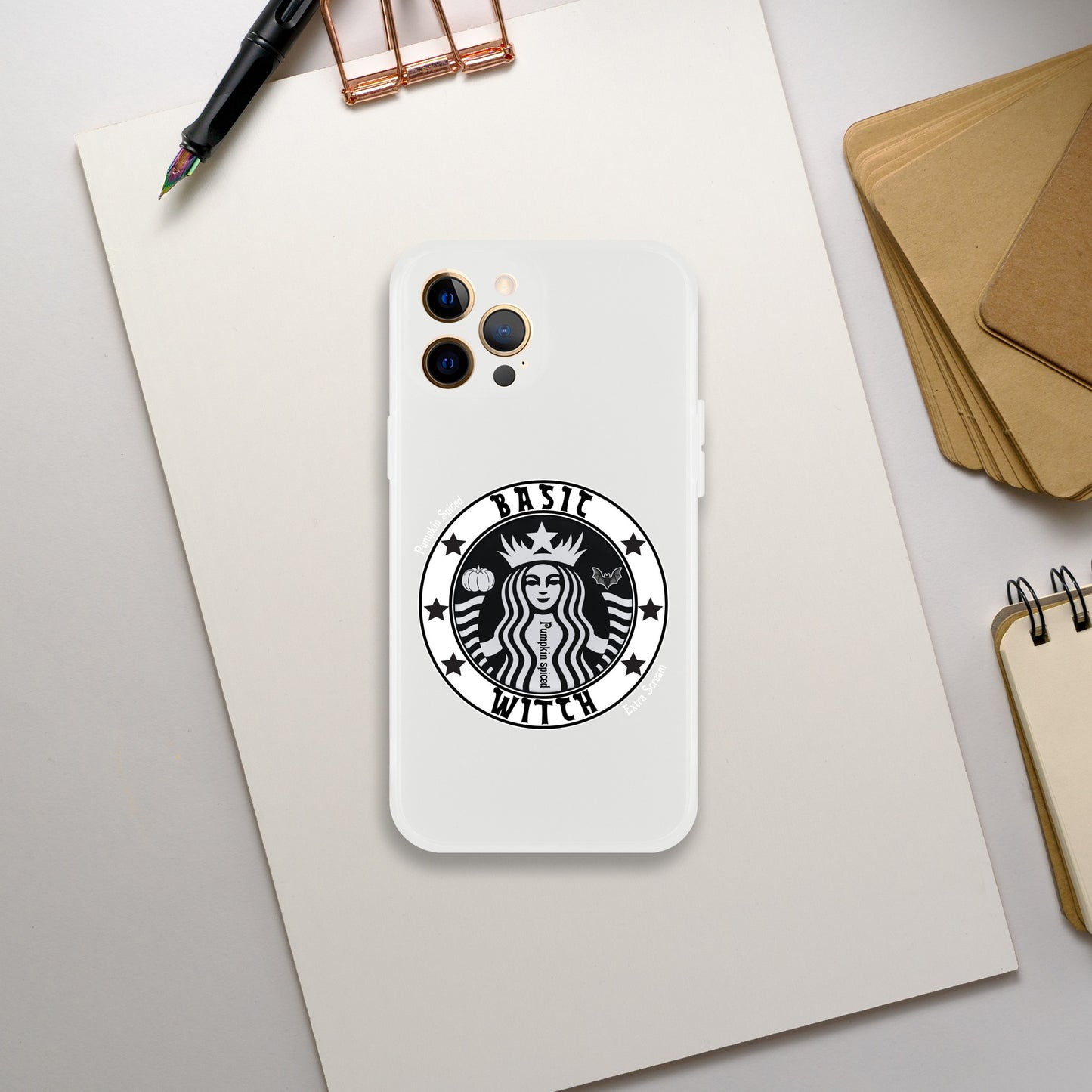 Basic Witch Pumpkin spice Flexi case