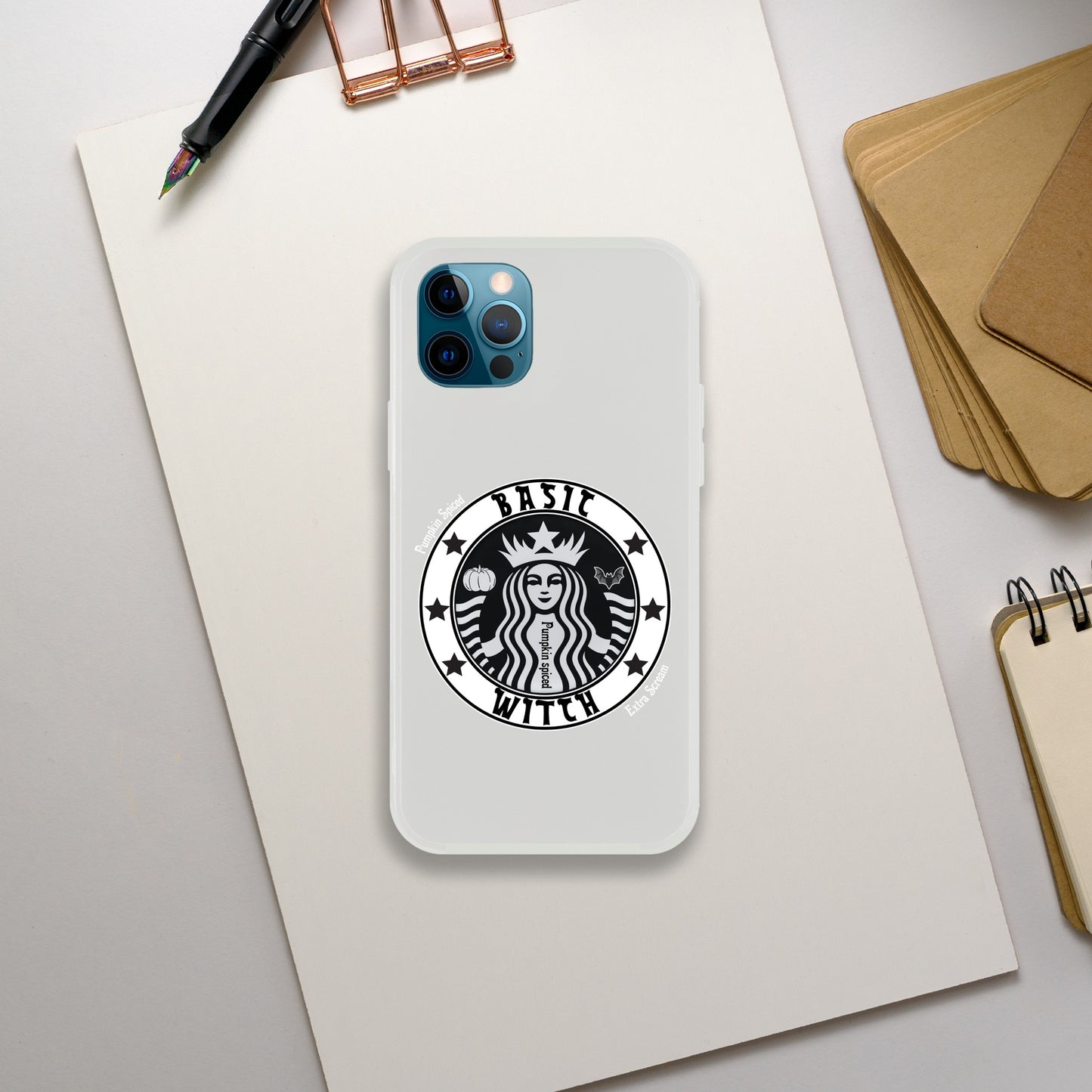 Basic Witch Pumpkin spice Flexi case