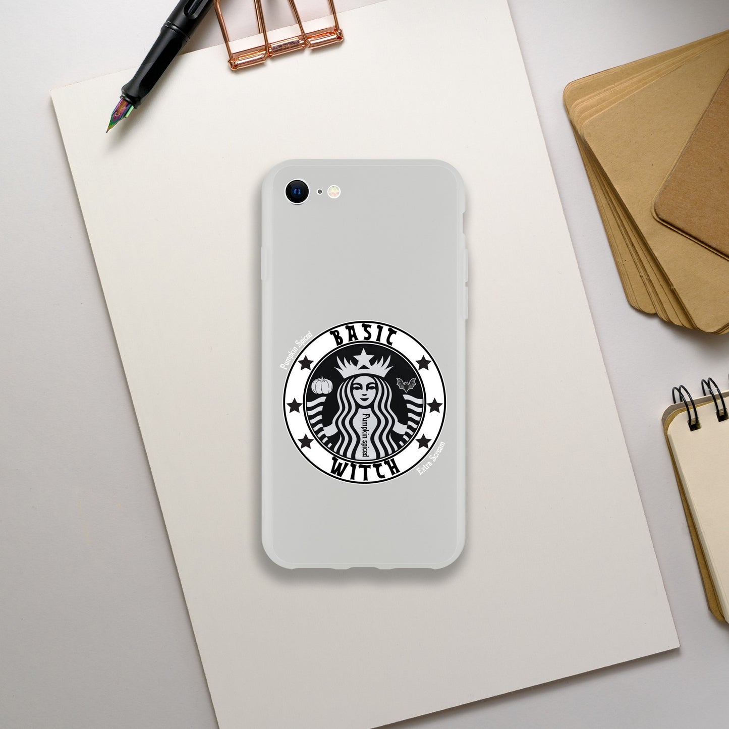 Basic Witch Pumpkin spice Flexi case