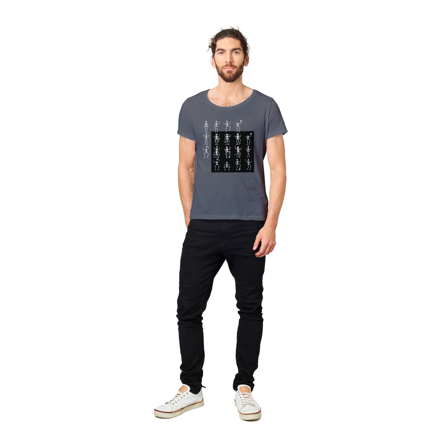 Skeleton "Out the Box" Organic Unisex Crewneck T-shirt