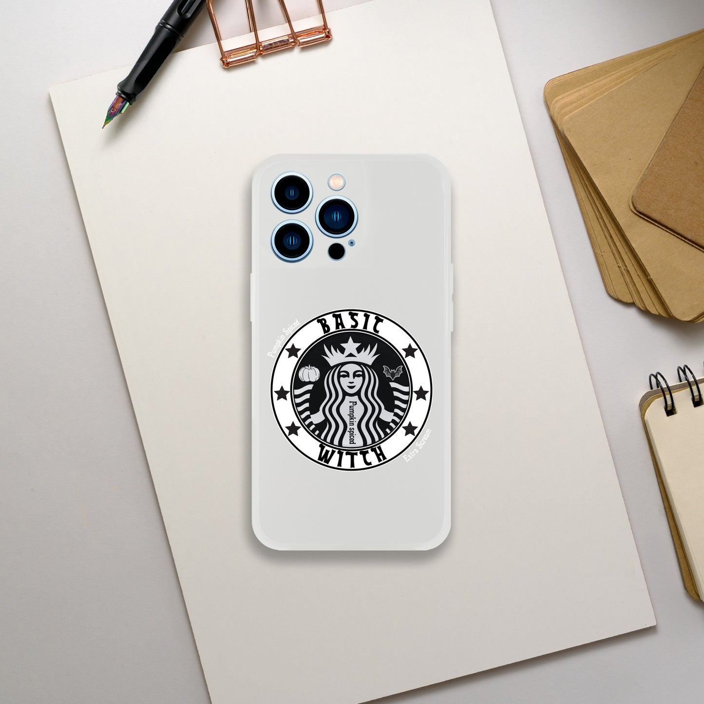 Basic Witch Pumpkin spice Flexi case