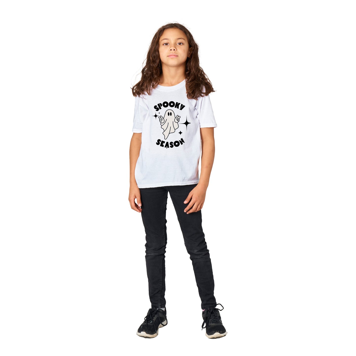 Classic Kids Spooky Season Ghost Halloween T-shirt FREE UK SHIPPING