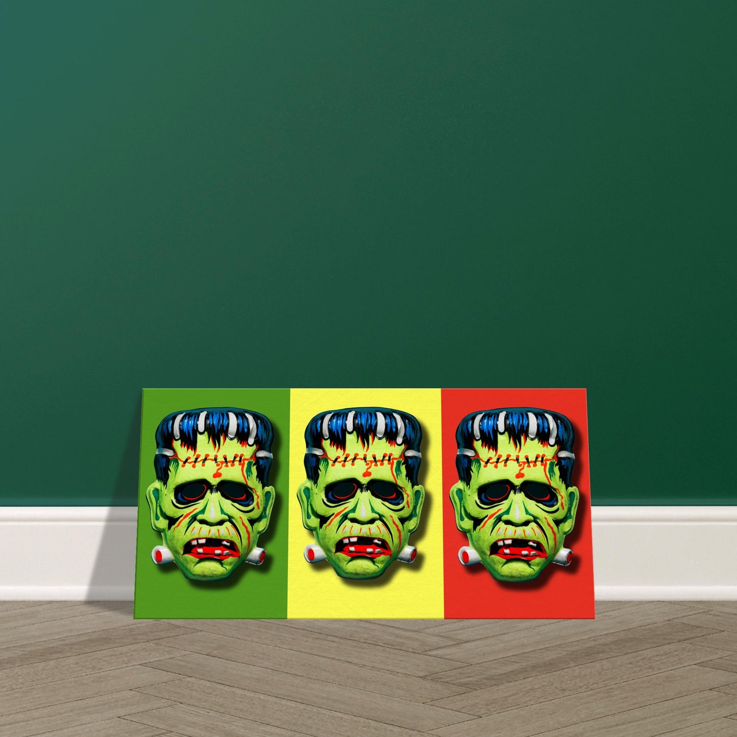 Frankenstein triple threat Canvas Wall Art FREE UK SHIPPING