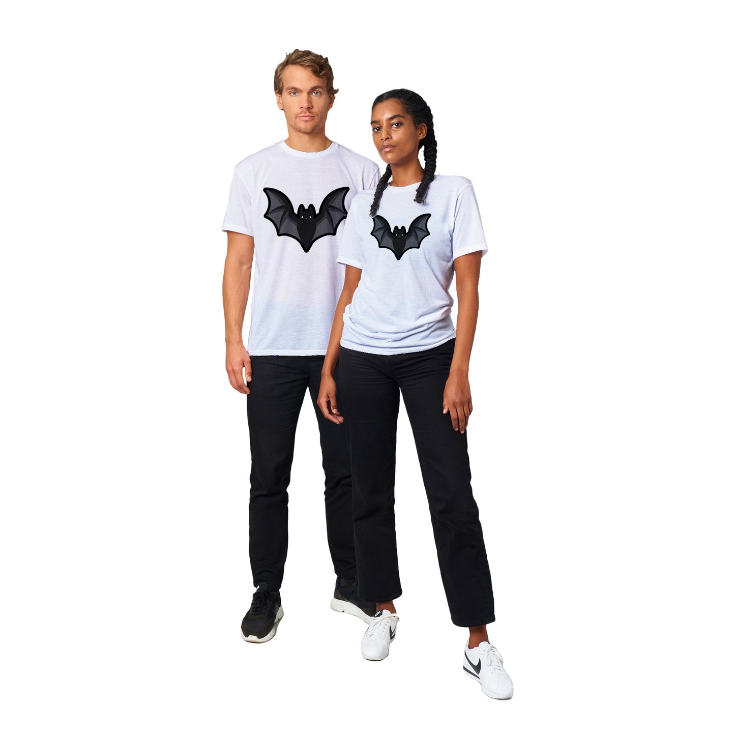 Batty White Performance Unisex Crewneck T-shirt