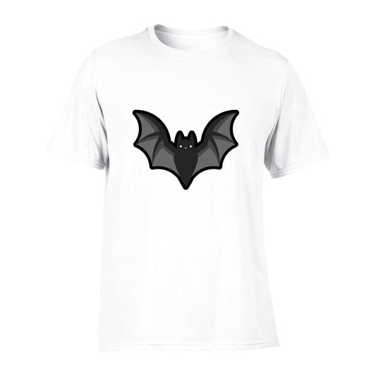 Batty White Performance Unisex Crewneck T-shirt