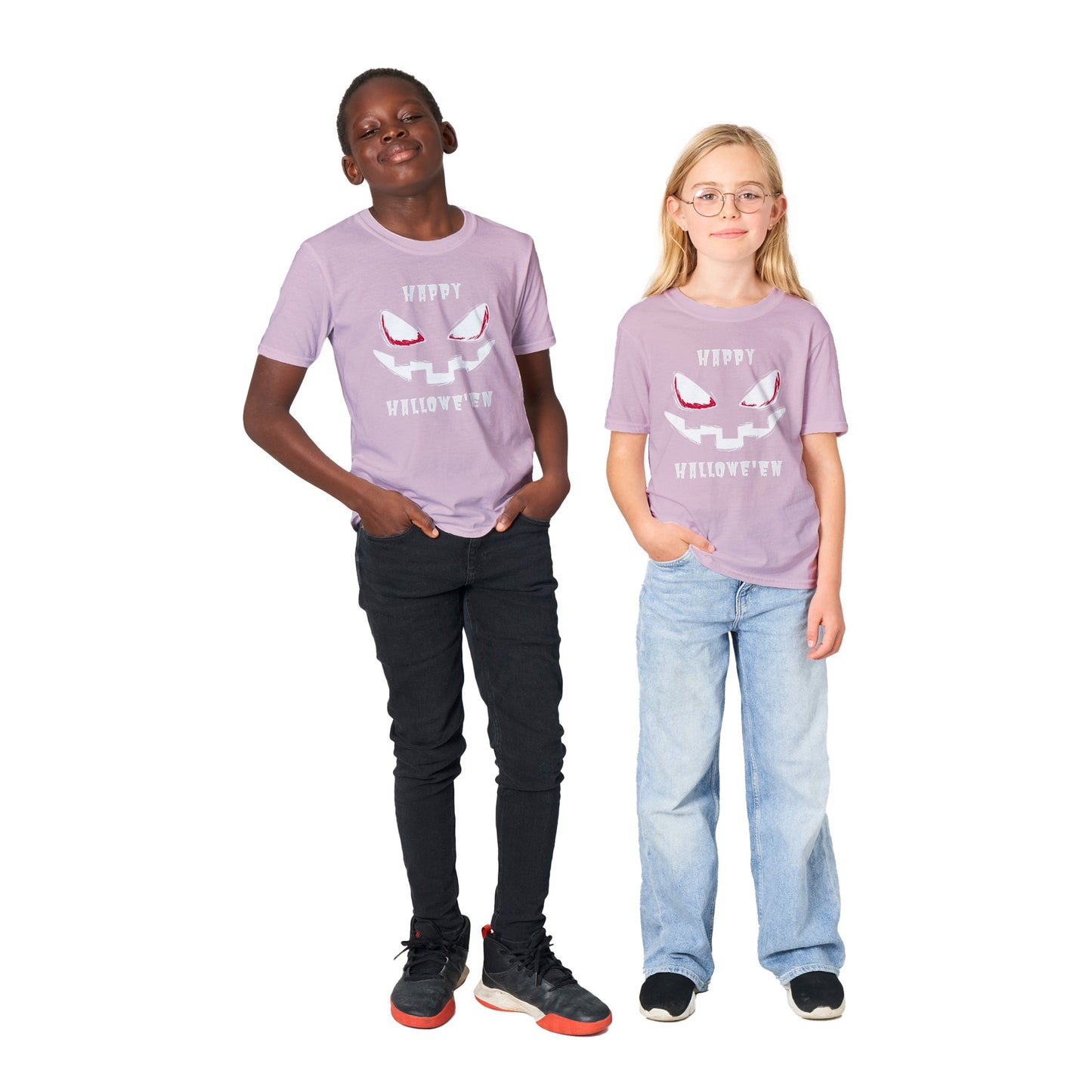 Spooky Face Happy Halloween Kids' T-Shirt