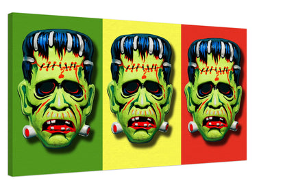 Frankenstein triple threat Canvas Wall Art FREE UK SHIPPING