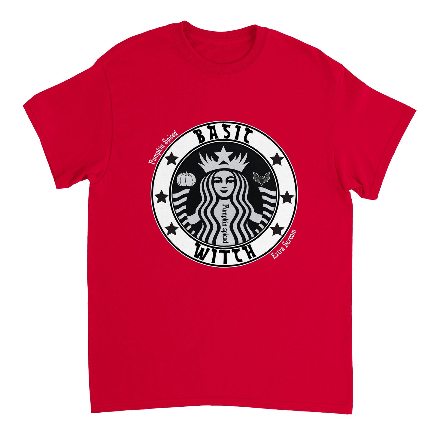 Basic Witch Pumpkin Spiced extra Scream T-Shirt Scary halloween