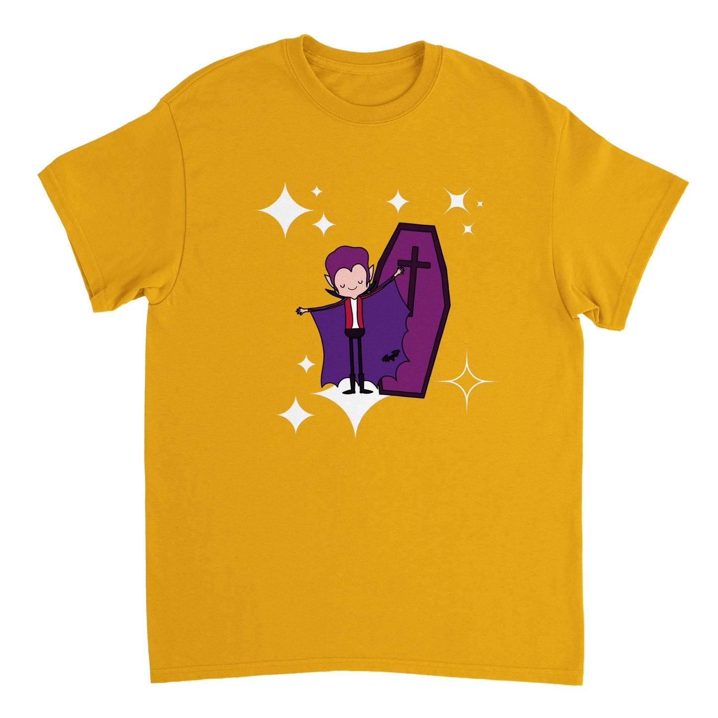 Tiny Starry Vampire design Halloween T-Shirt FREE UK SHIPPING