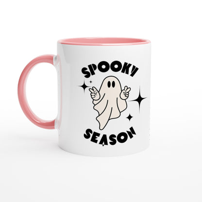 Spooky season mugs with coloured handle options Halloween FREE UK SHIPPING