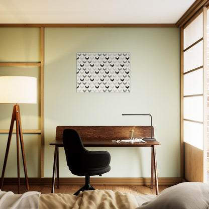 Beautiful bats pattern! Sophisticated Wall Art Canvas  FREE UK SHIPPING