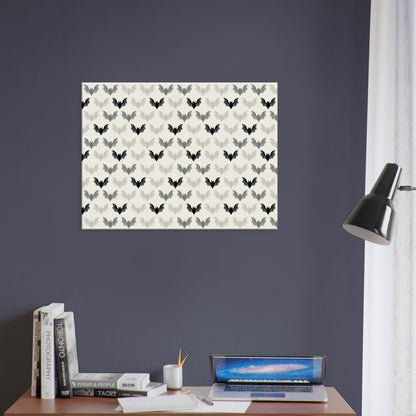 Beautiful bats pattern! Sophisticated Wall Art Canvas  FREE UK SHIPPING
