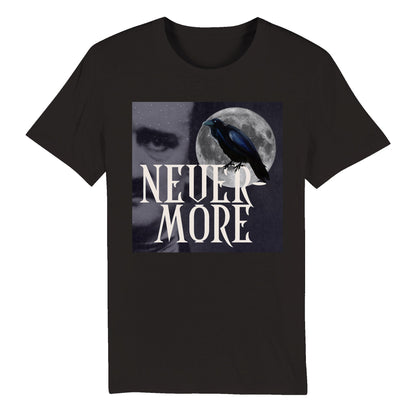 Edgar Allan Poe Raven Organic Unisex T-shirt FREE UK SHIPPING