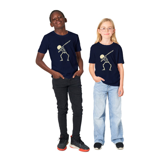 Classic Kids Skeleton Dabber T-shirt FREE UK SHIPPING