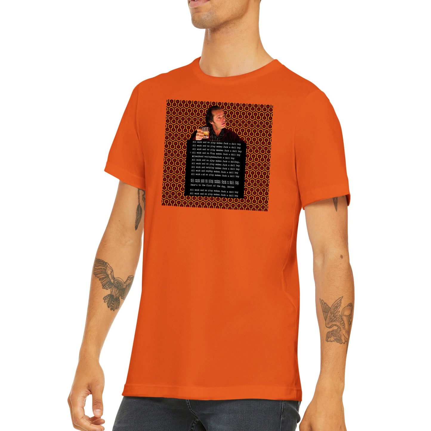 All work and no play makes jack a dull boy The Shining Halloween scary t-shirt