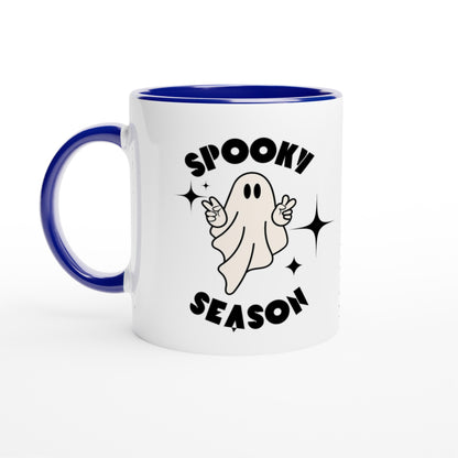 Spooky season mugs with coloured handle options Halloween FREE UK SHIPPING