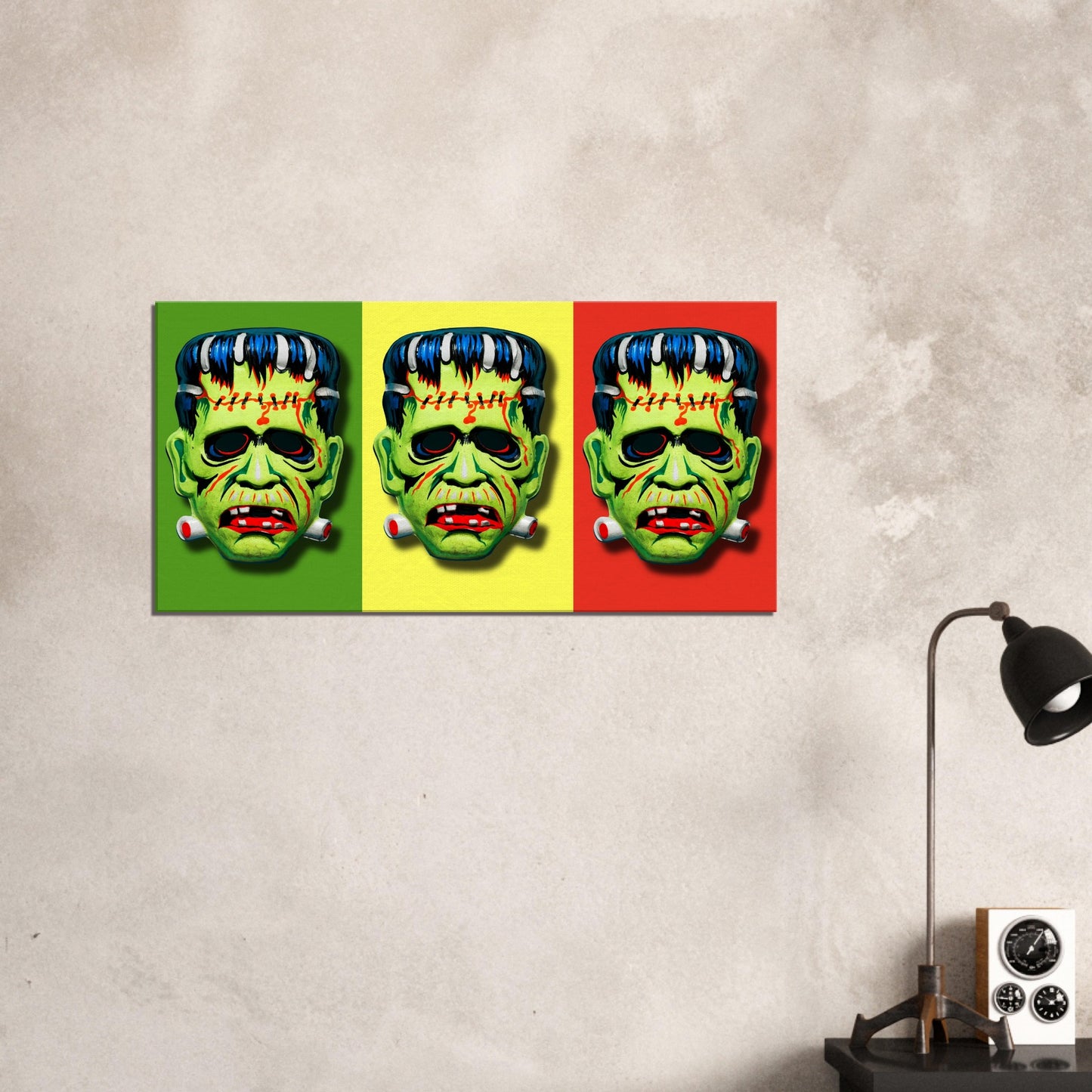 Frankenstein triple threat Canvas Wall Art FREE UK SHIPPING