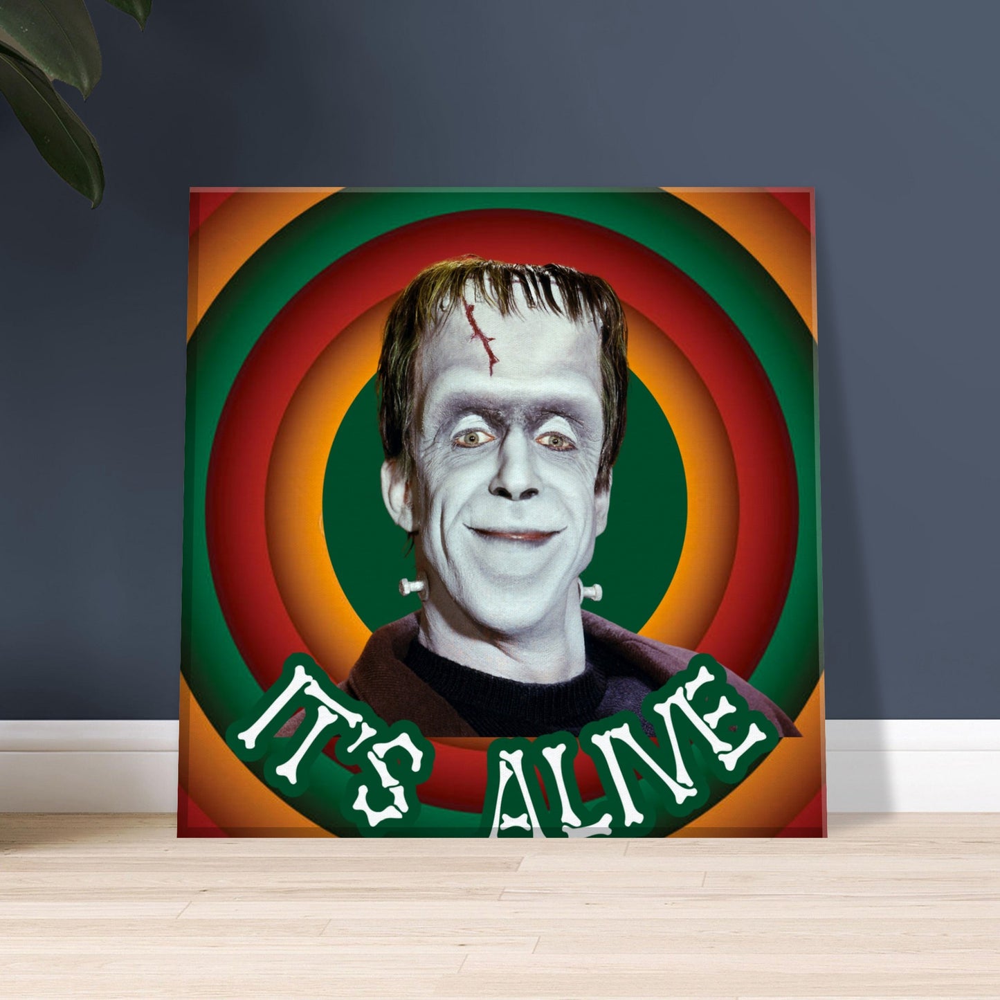 Herman Munster Canvas print Wall Art Free uk Shipping