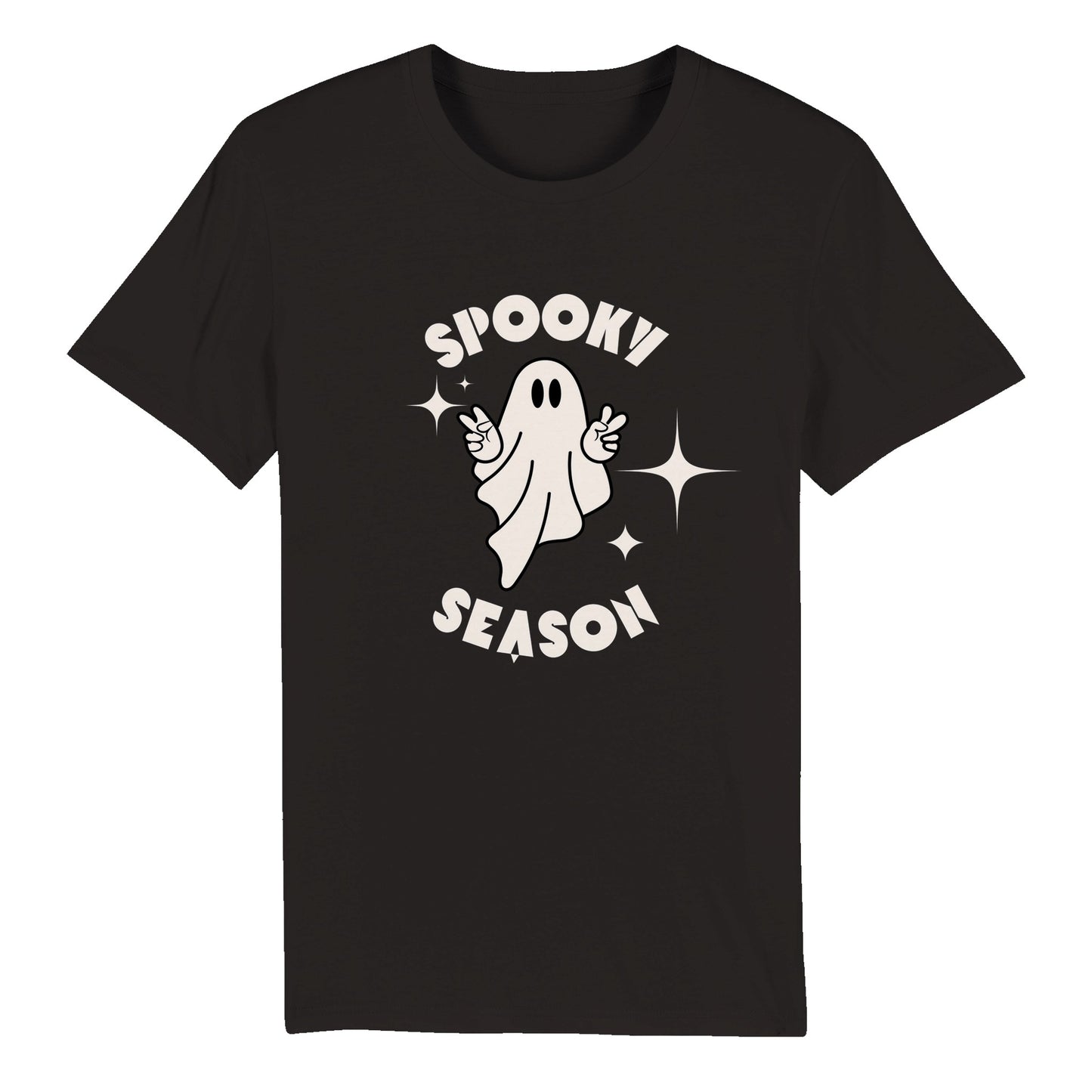 Adult Spooky Season Ghost Halloween T-Shirt - Organic Unisex