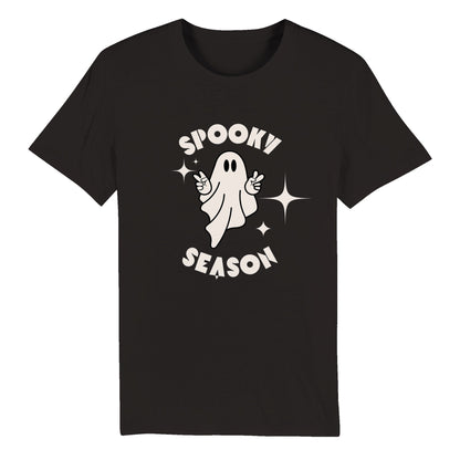 Adult Spooky Season Ghost Halloween T-Shirt - Organic Unisex