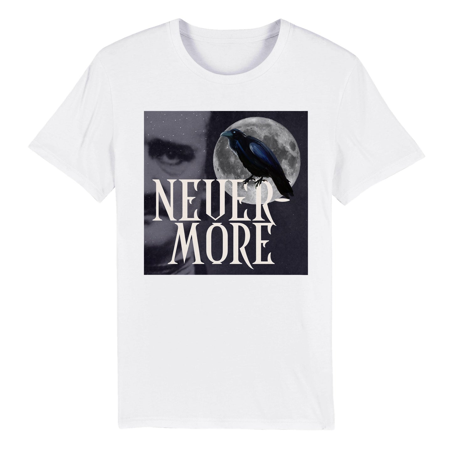 Edgar Allan Poe Raven Organic Unisex T-shirt FREE UK SHIPPING