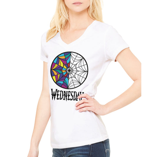 Wednesday Premium Womens V-Neck T-shirt