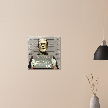 Frankensteins monster Mug Shot Acrylic Print