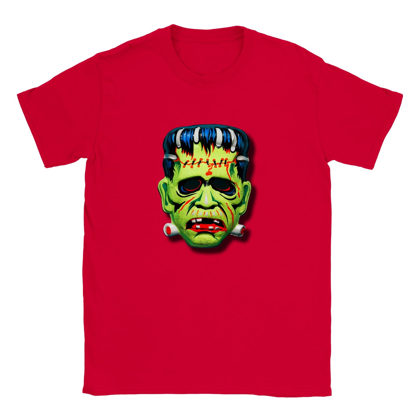 Classic Kids Frankenstein mask T-shirt Halloween Scary FREE UK SHIPPING