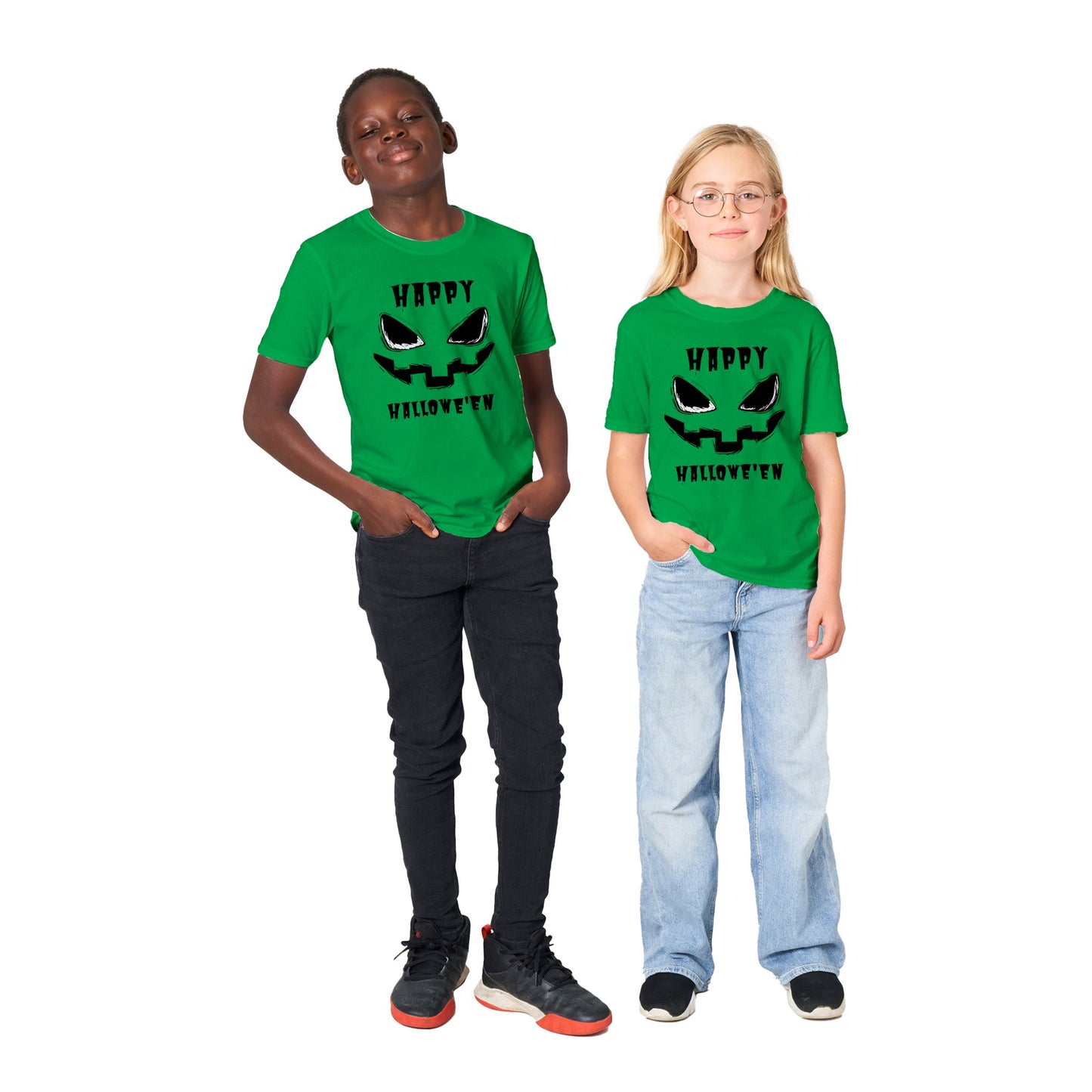 Spooky Face Happy Halloween Kids' T-Shirt