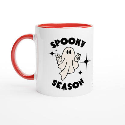 Spooky season mugs with coloured handle options Halloween FREE UK SHIPPING