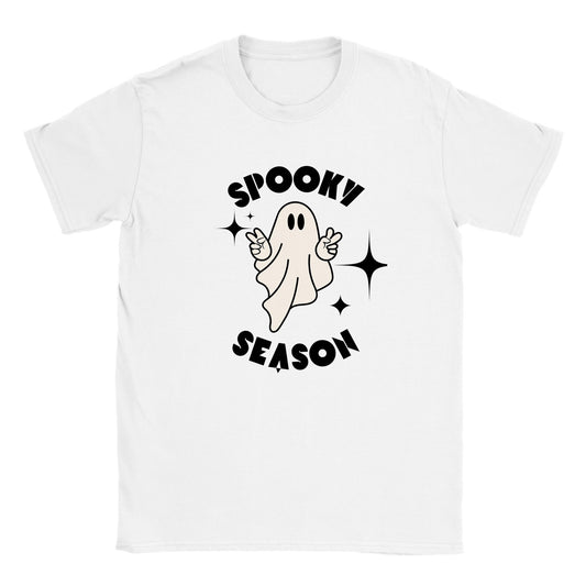 Classic Kids Spooky Season Ghost Halloween T-shirt FREE UK SHIPPING