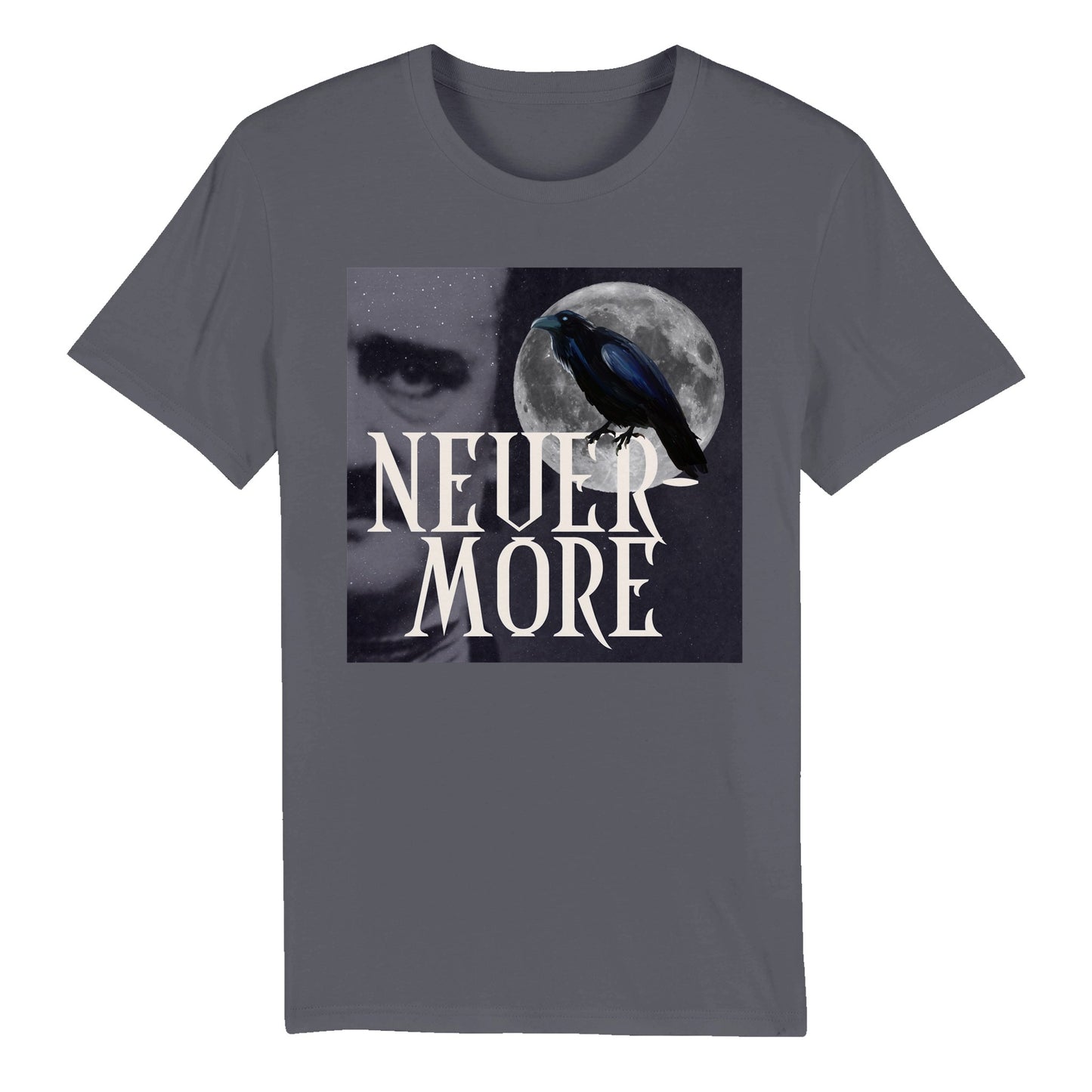 Edgar Allan Poe Raven Organic Unisex T-shirt FREE UK SHIPPING